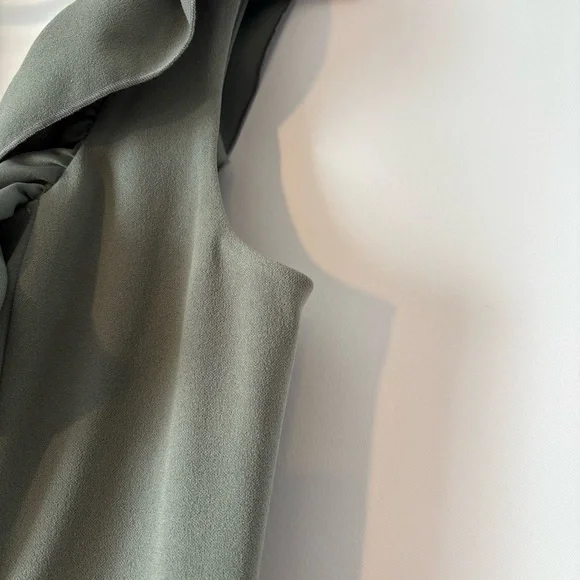 Show Me Your MuMu Green Asymmetrical Ruffle Sundress - Picture 7 of 13